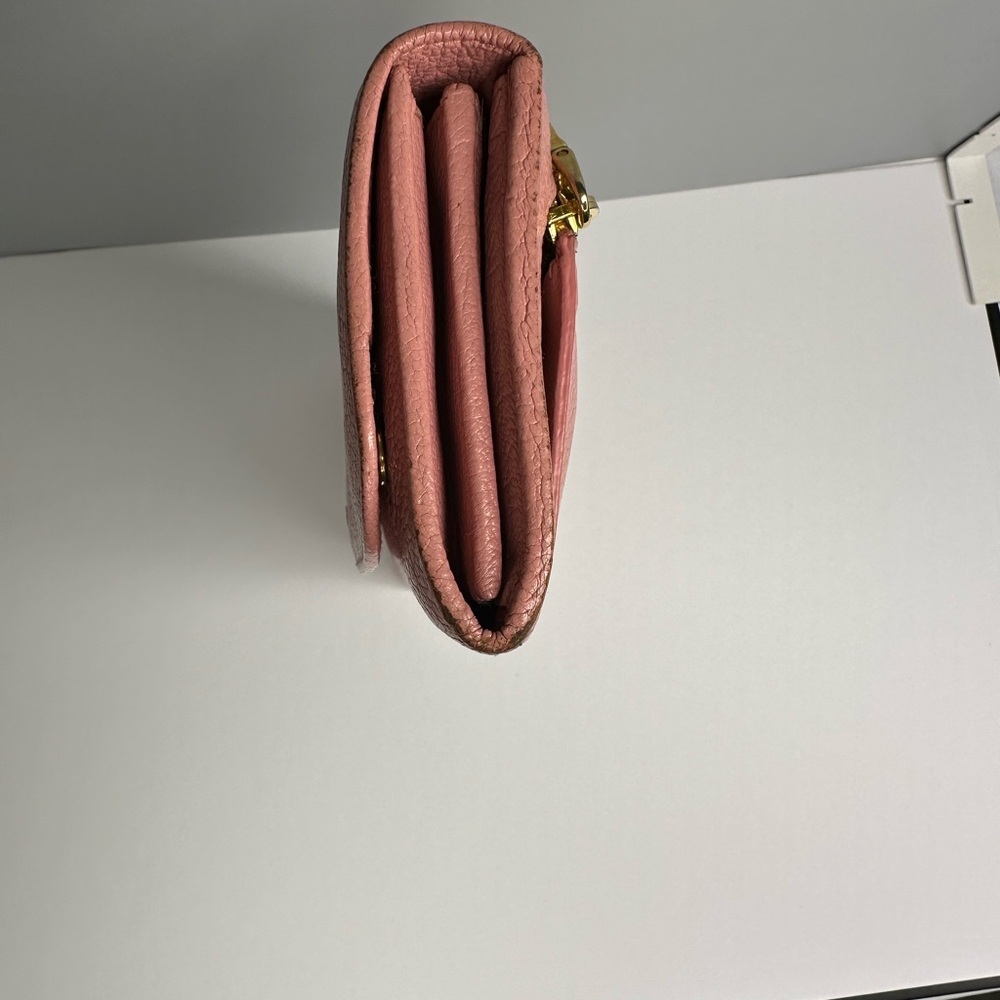 Miu Miu Pink Madras Leather Long Wallet - Picture 5 of 13